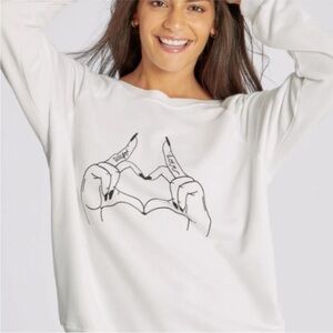 Wildfox White Graphic Sweatshirt. Size Small Great condition